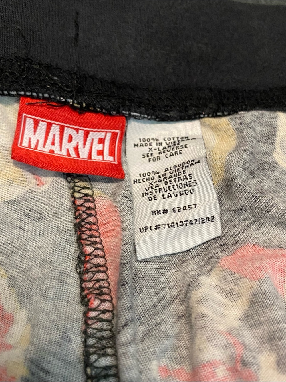 Deadpool Taco Tuesday Pajama Pants Jogger Sleep Pants Red/Black Marvel Men’s XL - Picture 7 of 10